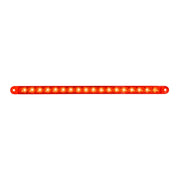 74782 12" PEARL RED/RED 18LED LIGHT BAR, 3 WIRES Orange Red