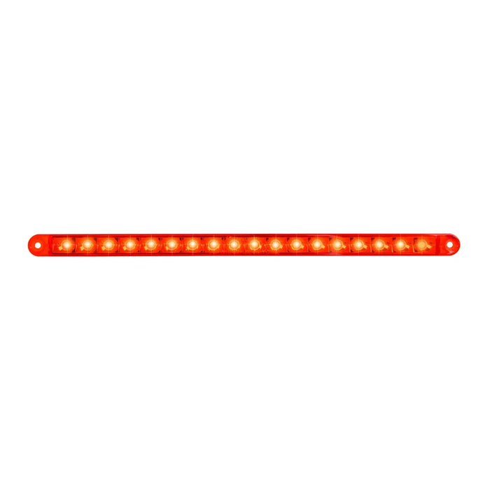 Orange Red 74782 12" PEARL RED/RED 18LED LIGHT BAR, 3 WIRES