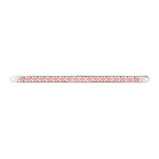 74783 12" PEARL RED/CLEAR 18LED LIGHT BAR, 3 WIRES Light Gray