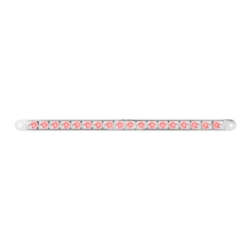74783 12" PEARL RED/CLEAR 18LED LIGHT BAR, 3 WIRES Light Gray