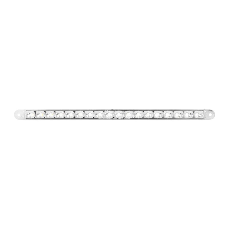 74784 12" PEARL WHITE/CLEAR 18LED LIGHT BAR, 3 WIRES Light Gray