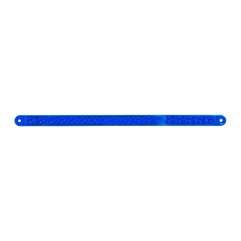 74785 12" PEARL BLUE/BLUE 18LED LIGHT BAR, 3 WIRES Medium Blue