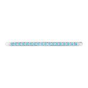 74786 12" PEARL BLUE/CLEAR 18LED LIGHT BAR, 3 WIRES Light Gray