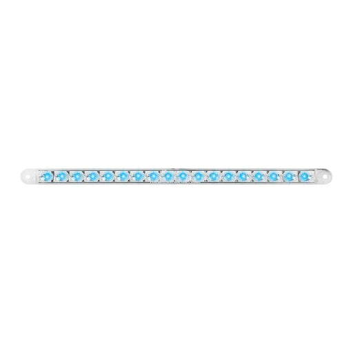 Light Gray 74786 12" PEARL BLUE/CLEAR 18LED LIGHT BAR, 3 WIRES