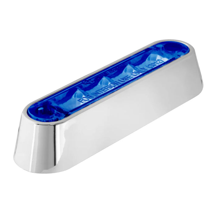 Dark Slate Blue 3-1/2″ Marker & Turn LED Light (Choose a Color) BLUE/BLUE (W/BEZEL)