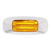 3-1/2″ Dual Function Rectangular Prime LED Light (Choose Color) Led Light amber/amber Light Gray