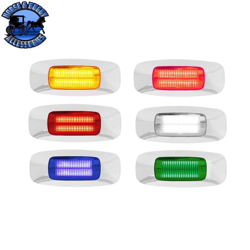 3-1/2" Rectangular Prime LED Marker Light (Choose Color)