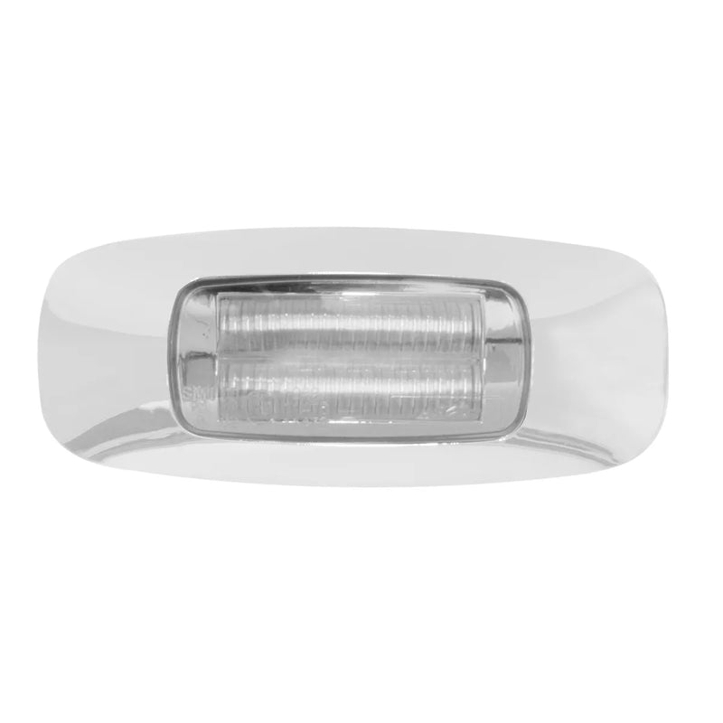 3-1/2″ Dual Function Rectangular Prime LED Light (Choose Color) Led Light amber/clear,red/clear Light Gray