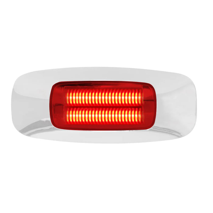 Light Gray 3-1/2″ Rectangular Prime LED Marker Light (Choose Color) LED Rectangular Light amber/amber,amber/clear,red/red,red/clear,white/clear,blue/blue,green/green