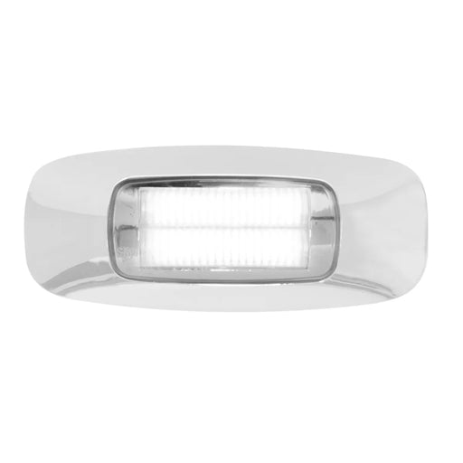 Light Gray 3-1/2″ Rectangular Prime LED Marker Light (Choose Color) LED Rectangular Light white/clear