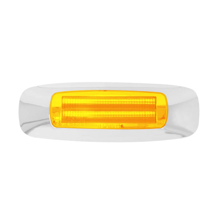 Gold 4-5/8″ Rectangular Prime LED Marker Light LED Rectangular Light amber/amber,amber/clear,red/red,red/clear,white/clear,blue/blue,green/green