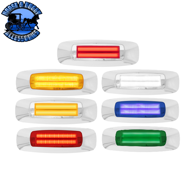 4-5/8" Rectangular Prime LED Marker Light (CHOOSE COLOR)