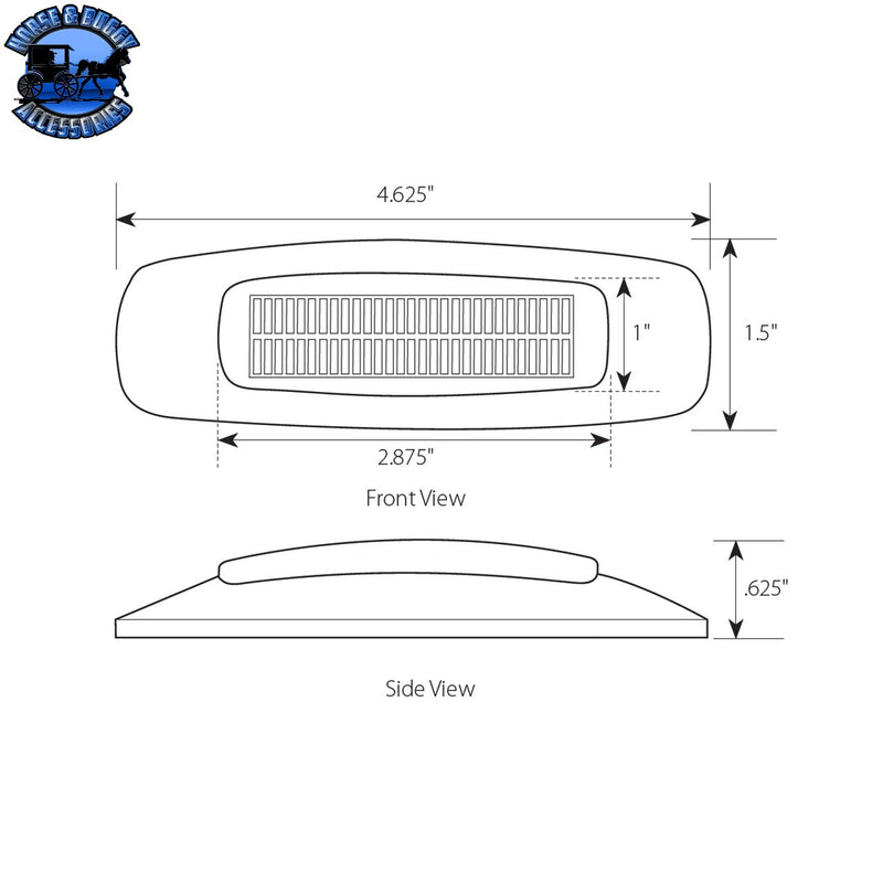 4-5/8" Rectangular Prime LED Marker Light (CHOOSE COLOR)