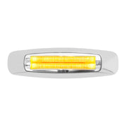 5-3/4" RECT. PRIME AMBER/CLEAR 4 LED DUAL FUNCTION LIGHT LED Rectangular Light Light Gray