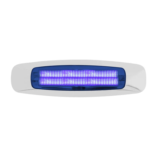 5-3/4" RECT. PRIME BLUE/BLUE 4 LED DUAL FUNCTION INT. LIGHT LED Rectangular Light Dark Slate Blue