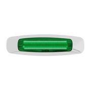 5-3/4" RECT. PRIME GREEN/GREEN 4 LED DUAL FUNCTION INT. LIGHT LED Rectangular Light Light Gray