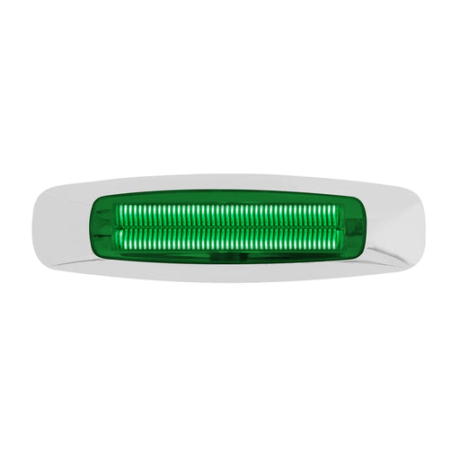 Light Gray 5-3/4" RECT. PRIME GREEN/GREEN 4 LED DUAL FUNCTION INT. LIGHT