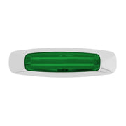5-3/4" RECT. PRIME GREEN/GREEN 4 LED DUAL FUNCTION INT. LIGHT LED Rectangular Light Light Gray