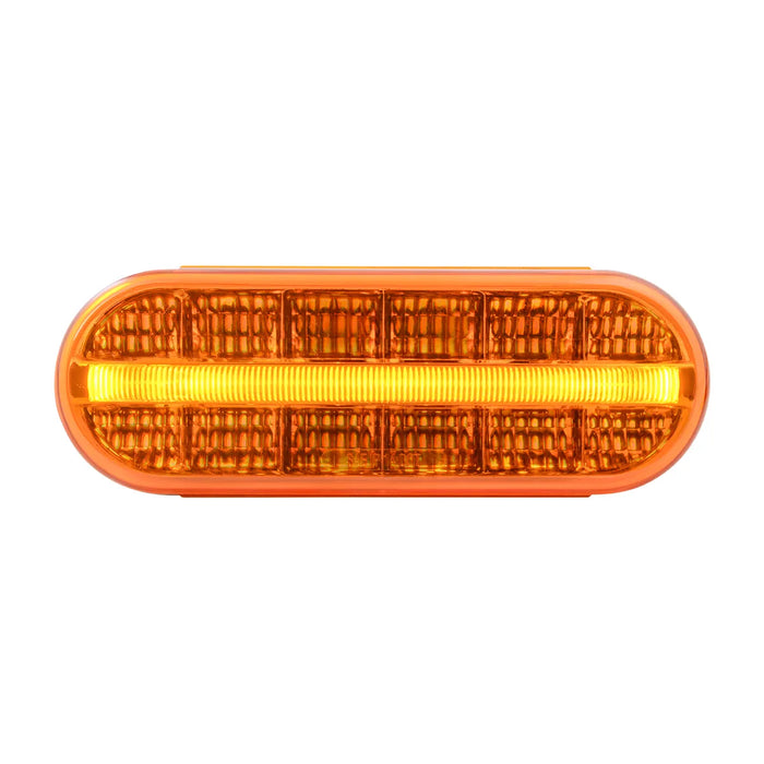 Chocolate Oval Prime Spyder LED Light 6" OVAL AMBER/AMBER,AMBER/CLEAR,RED/RED,RED/CLEAR,WHITE/CLEAR