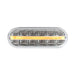 Gray Oval Prime Spyder LED Light 6" OVAL AMBER/AMBER,AMBER/CLEAR,RED/RED,RED/CLEAR,WHITE/CLEAR