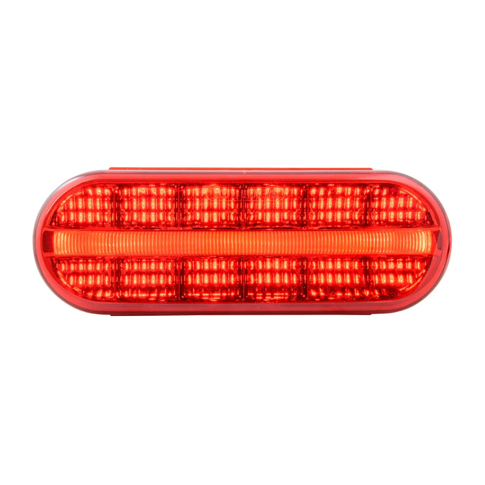 Orange Red Oval Prime Spyder LED Light 6" OVAL AMBER/AMBER,AMBER/CLEAR,RED/RED,RED/CLEAR,WHITE/CLEAR