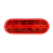 Firebrick Oval Prime Spyder LED Light 6" OVAL RED/RED