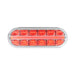 Light Coral Oval Prime Spyder LED Light 6" OVAL RED/CLEAR