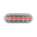 Gray Oval Prime Spyder LED Light 6" OVAL AMBER/AMBER,AMBER/CLEAR,RED/RED,RED/CLEAR,WHITE/CLEAR