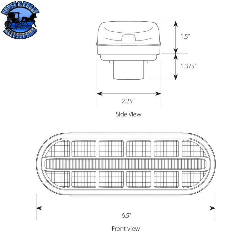 Oval Prime Spyder LED Light (CHOOSE COLOR)