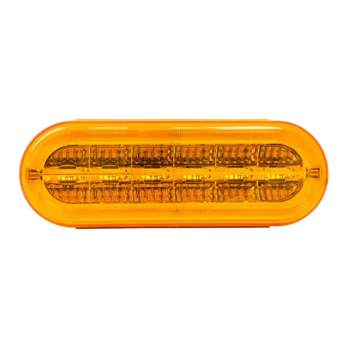 Dark Orange Oval Prime Plus Spyder LED Light 6" OVAL AMBER/AMBER