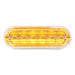 Antique White Oval Prime Plus Spyder LED Light 6" OVAL AMBER/CLEAR