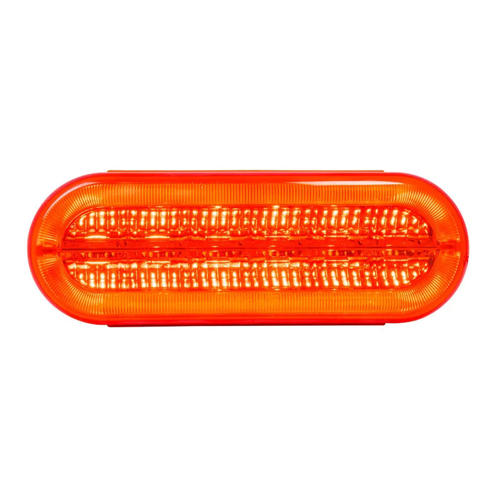 Orange Red Oval Prime Plus Spyder LED Light 6" OVAL AMBER/AMBER,AMBER/CLEAR,RED/RED,RED/CLEAR,WHITE/CLEAR