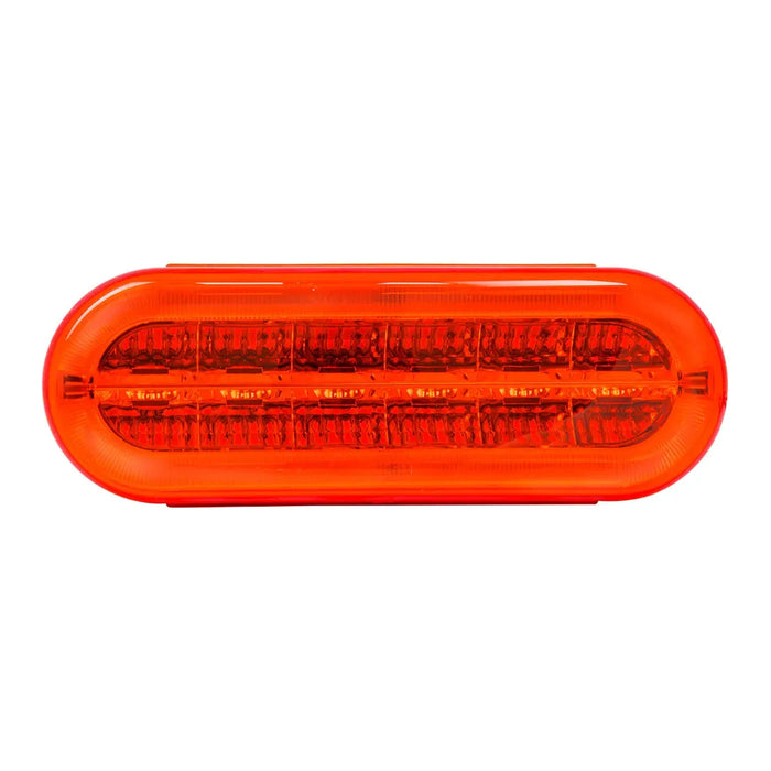 Orange Red Oval Prime Plus Spyder LED Light 6" OVAL RED/RED