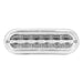 Light Gray Oval Prime Plus Spyder LED Light 6" OVAL AMBER/AMBER,AMBER/CLEAR,RED/RED,RED/CLEAR,WHITE/CLEAR