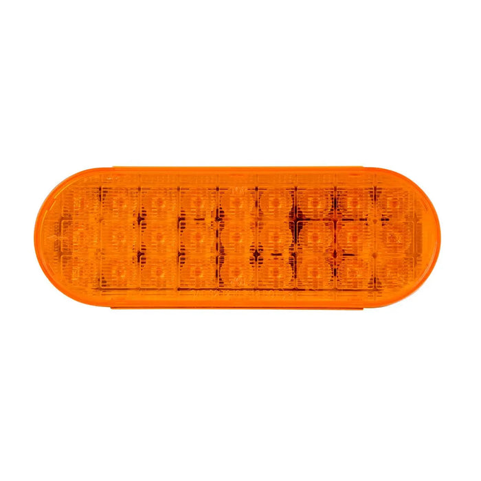 Chocolate OVAL SMART DYNAMIC AMBER/AMBER 27 LED SEQUENTIAL SEALED LIGHT 6" OVAL