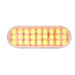 Khaki OVAL SMART DYNAMIC AMBER/CLEAR 27 LED SEQUENTIAL SEALED LIGHT 6" OVAL