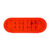 Orange Red OVAL SMART DYNAMIC RED/RED 27 LED SEQUENTIAL SEALED LIGHT 6" OVAL