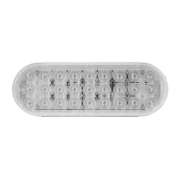 Gray OVAL SMART DYNAMIC WHITE/CLEAR 27 LED NON-SEQUE. SEALED LIGHT 6" OVAL