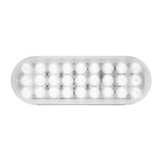 74864 OVAL SMART DYNAMIC WHITE/CLEAR 27 LED SEQUENTIAL SEALED LIGHT 6" OVAL Light Gray