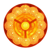 4" PRIME SPYDER AMBER/AMBER 17 LED SEALED LIGHT 4" ROUND Dark Orange
