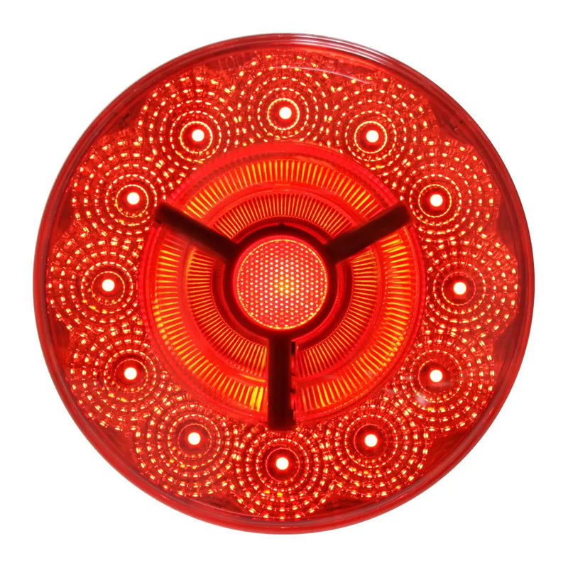 4" PRIME SPYDER RED/RED 17 LED SEALED LIGHT 4" ROUND Firebrick