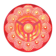 4" PRIME SPYDER RED/CLEAR 17 LED SEALED LIGHT 4" ROUND Tomato