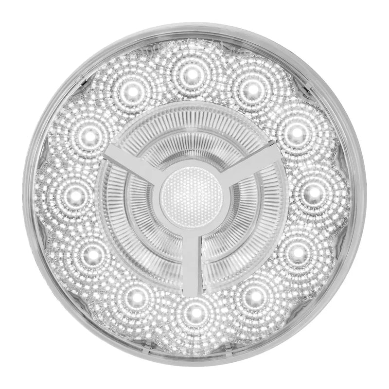 4" PRIME SPYDER WHITE/CLEAR 17 LED SEALED LIGHT 4" ROUND Light Gray