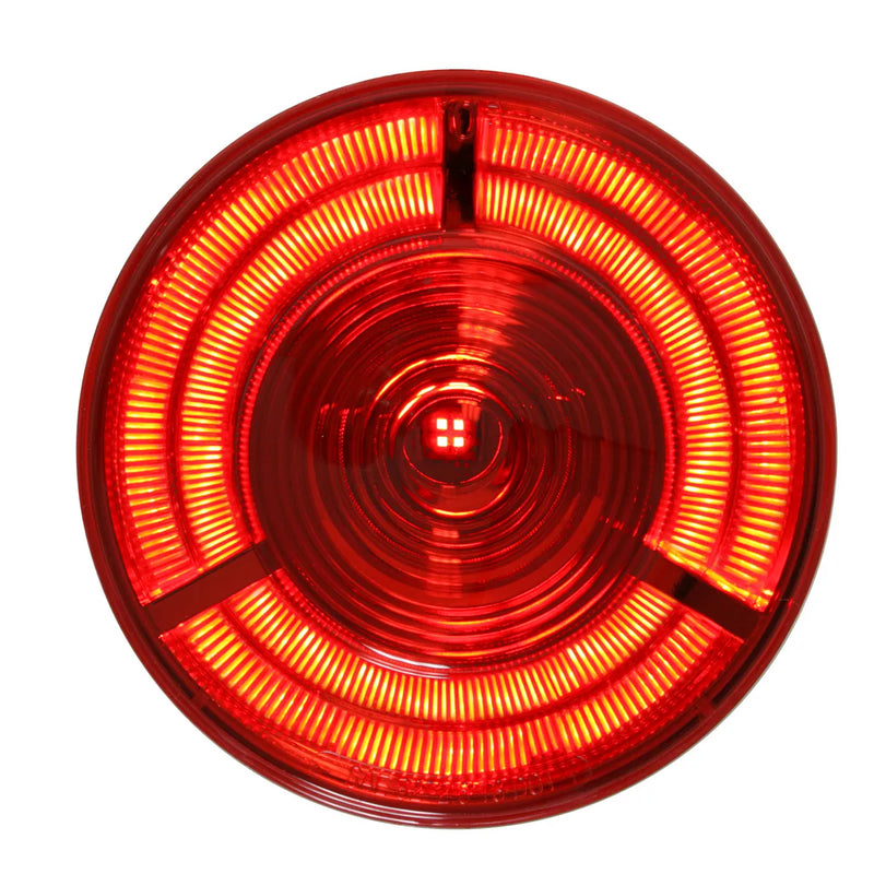 4" PRIME RED/RED 7 LED SEALED LIGHT 4" ROUND Firebrick