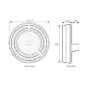 4" PRIME WHITE/CLEAR 7 LED SEALED LIGHT 4" ROUND Lavender