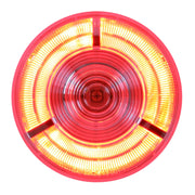 4" PRIME RED/CLEAR 7 LED SEALED LIGHT 4" ROUND Tomato