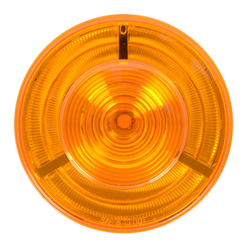 4" PRIME AMBER/AMBER 7 LED SEALED LIGHT 4" ROUND Dark Orange