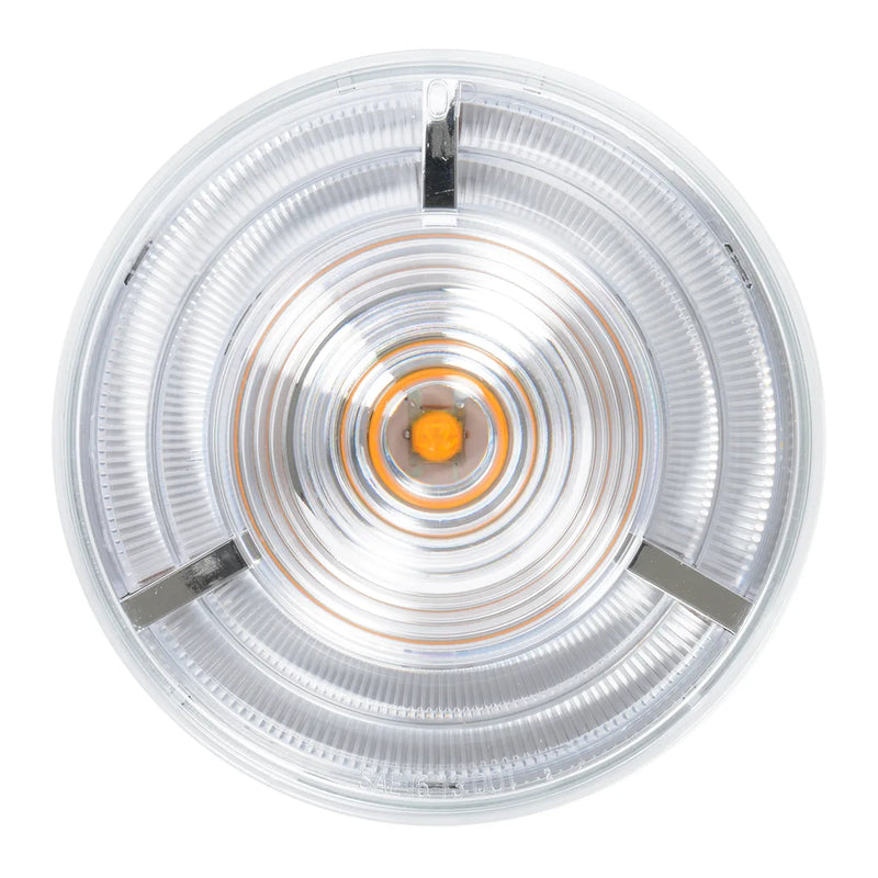 4" PRIME AMBER/CLEAR 7 LED SEALED LIGHT 4" ROUND Light Gray