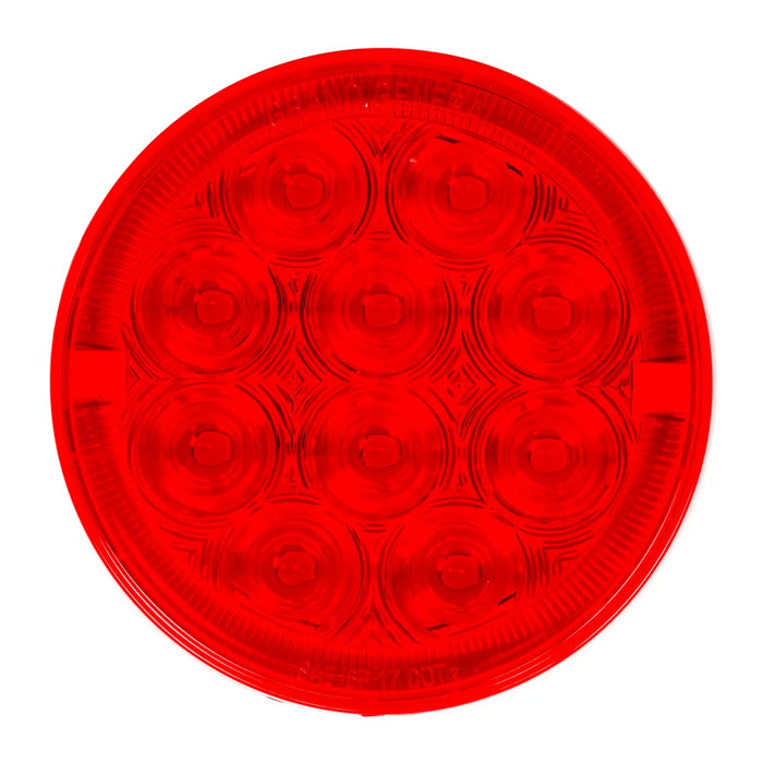 Red 4" PRIME+ RED/RED 14 LED SEALED LIGHT W/ 80783 PLUG 4" ROUND