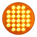 Chocolate 4" SMART DYNAMIC AMBER/AMBER 26 LED SEQUENTIAL SEALED LIGHT 4" ROUND